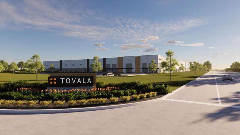 Rendering of Brennan Investment Group’s 140,340-square-foot build-to-suit food processing facility for Tovala in Winfield, Illinois.